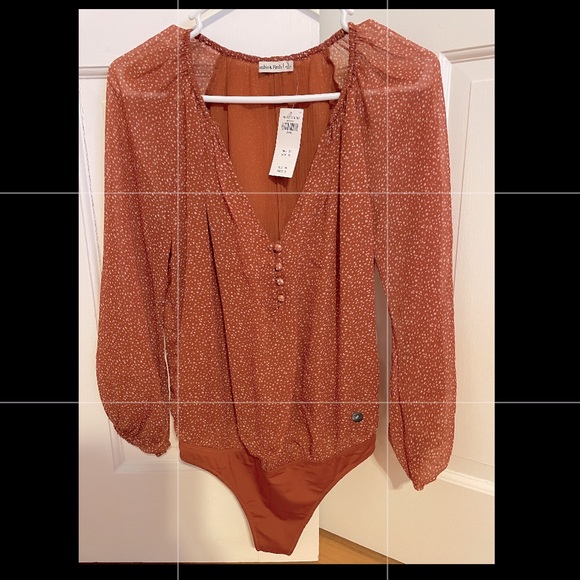 NWT A&F Size Small Long-Sleeved Bodysuit - Picture 1 of 4